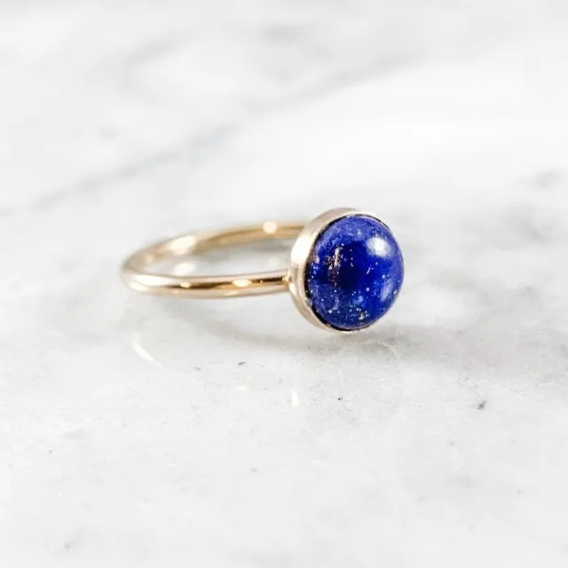 Lapis Lazuli 8mm Gemstone Ring