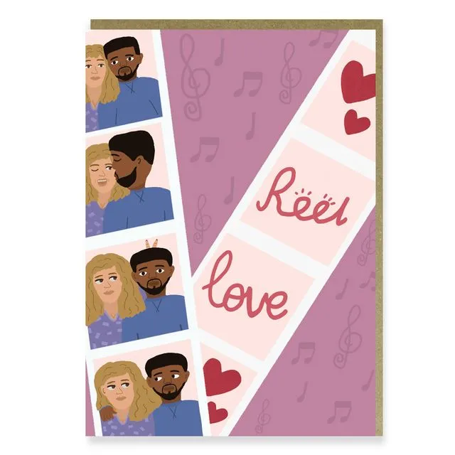 Reel Love(mixed couple2) - Love | Valentine's | Anniversary Card