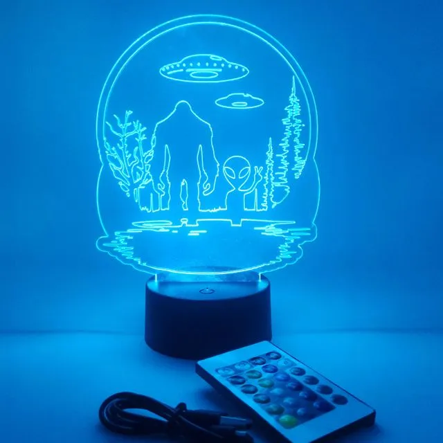 We Come in Peace Night Light Lamp