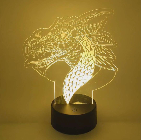 Fantasy Dragon Night Light Lamp