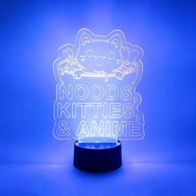Noods, Kitties, & Anime Night Light Lamp