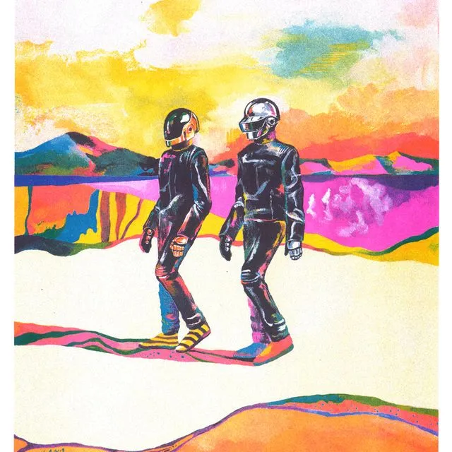 Art Print / A3 Poster Hee-Jeong Moon - Meeting with Daft Punk