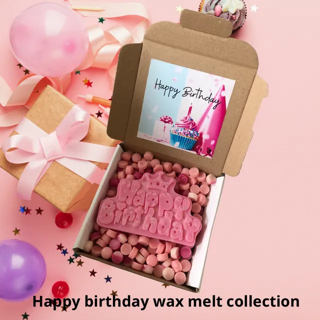 happy birthday wax melt gift set