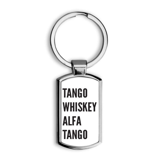 6 x Tango Whiskey Alfa Tango Keyring