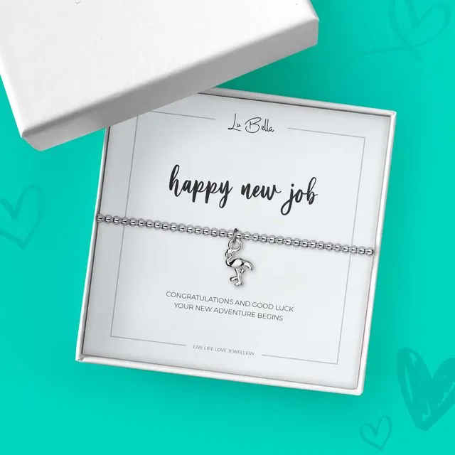 Happy New Job Boxed Charm Bracelet | Jewellery Gifts For Women