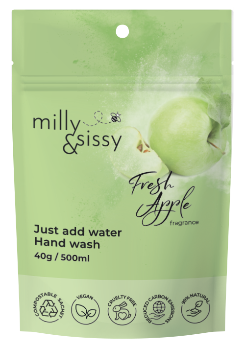 Zero Waste Hand Wash Fresh Apple refill sachet