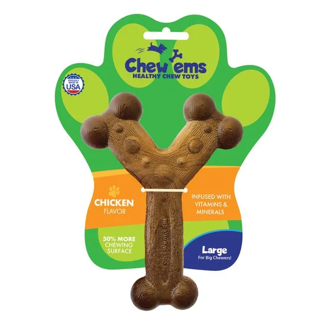 Chew’ems Non-Edible Chicken Flavored Bone