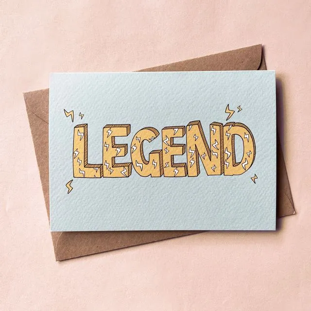 LEGEND Blank card with envelope