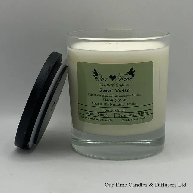 Large Wax Fill Candle Sweet Violet
