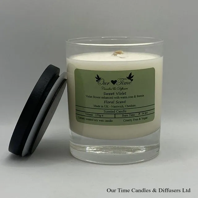 Medium Wax Filled Candle Sweet Violet