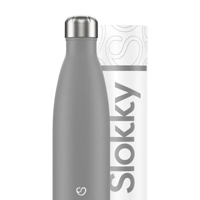 Mono Grey Thermos & Drinking Bottle - 500ml