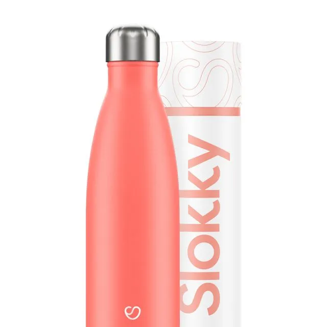 Pastel Coral Thermos & Drinking Bottle - 500ml