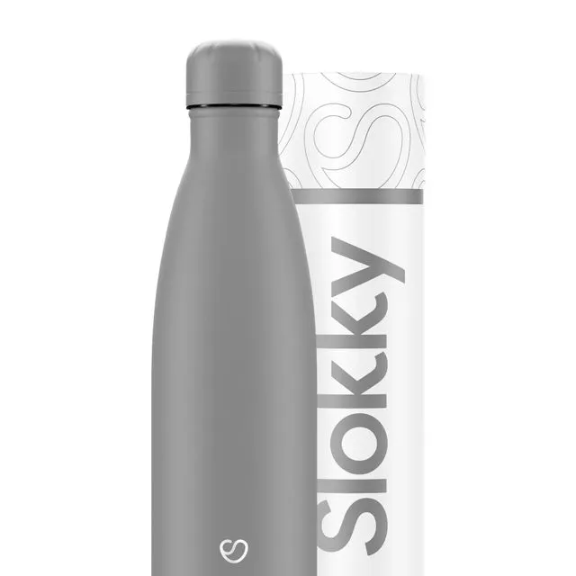 Mono Grey Thermos Bottle & Lid - 500ml