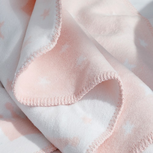 Double sided baby blanket-pink