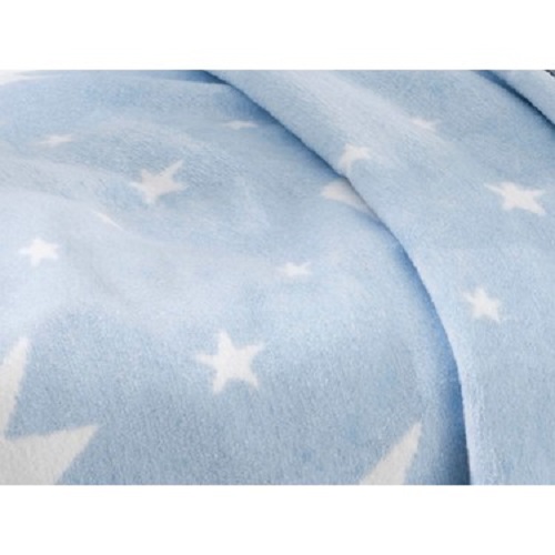 Double sided baby blanket-blue