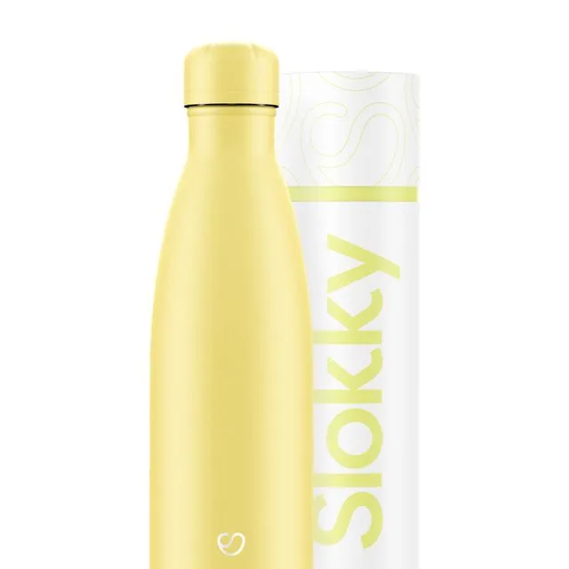 Pastel Yellow Thermos Bottle & Lid - 500ml