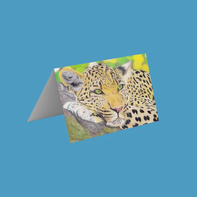 Leopard Greetings Cards