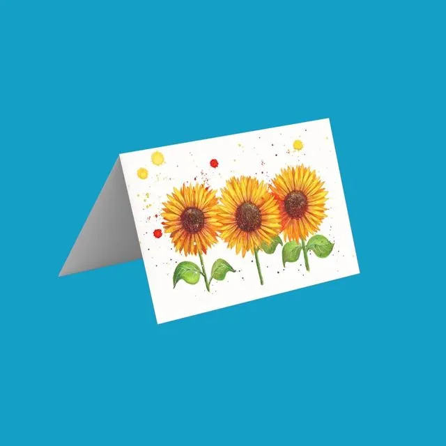 Sunflowers Greetings Cards