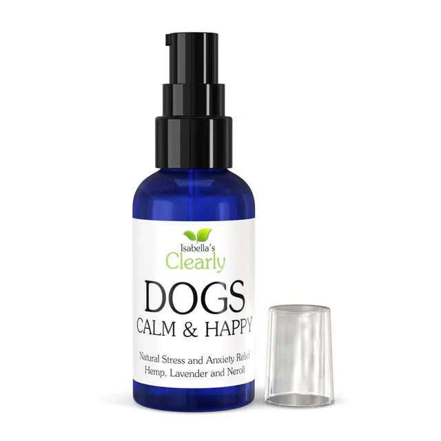 Clearly CALM & HAPPY, Essential Oil Blend for Dogs with Hemp Oil
