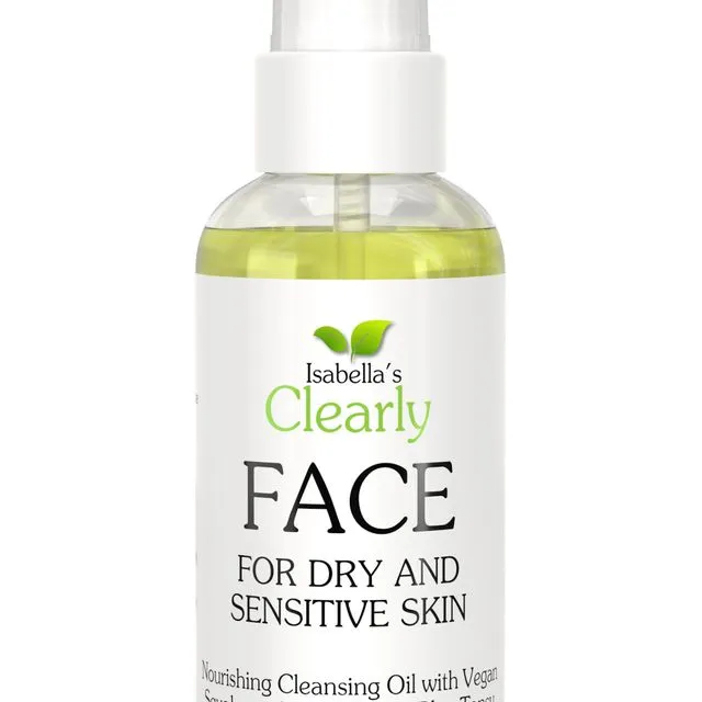 Clearly FACE, Skin Nourishing Cleansing Facial Oil and Makeup Remover for Dry and Sensitive Skin