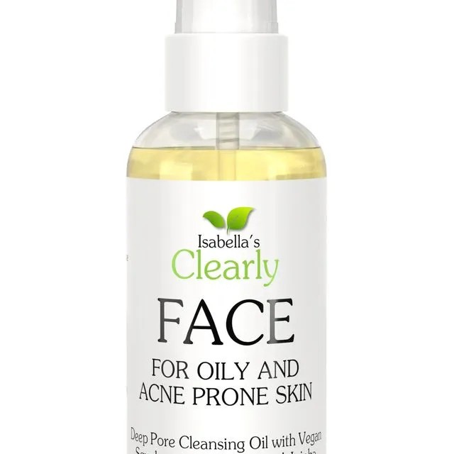 Clearly FACE, Deep Pore Cleansing Facial Oil and Makeup Remover for Oily and Acne Prone Skin