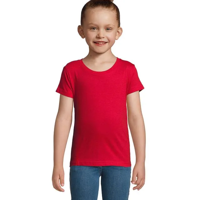 Girl's short-sleeved T-shirt - CHERRY - Red