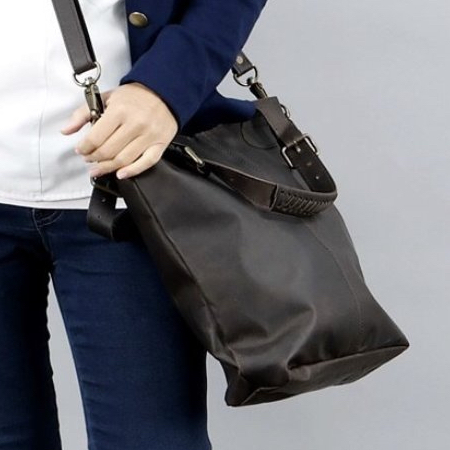 Gretton – Handmade Full Leather Dark Brown Tote Handbag