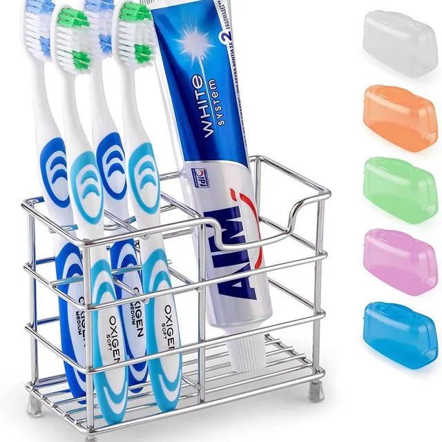 Zulay Home Toothpaste and Toothbrush Holder