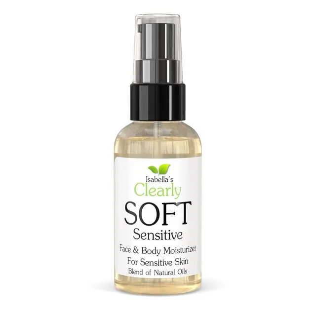 Clearly SOFT, Gentle Face and Body Oil Moisturizer for Sensitive Skin