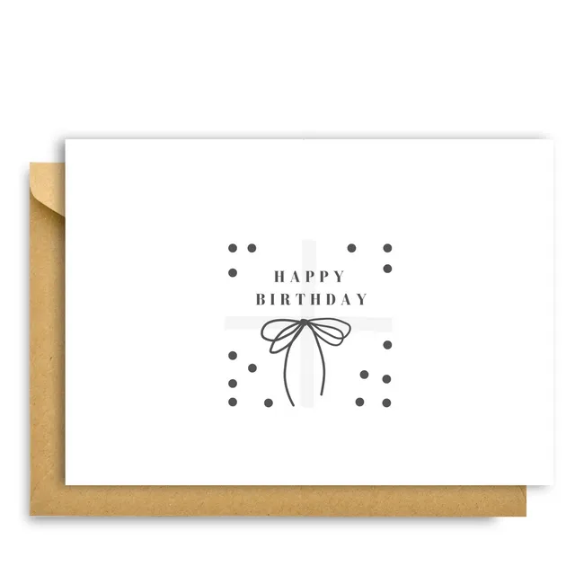 Happy Birthday Gift Dots CARD