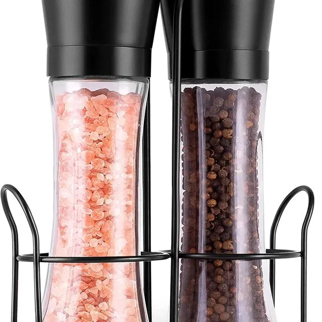 Zulay Large Salt and Pepper Grinder - Stainless Steel