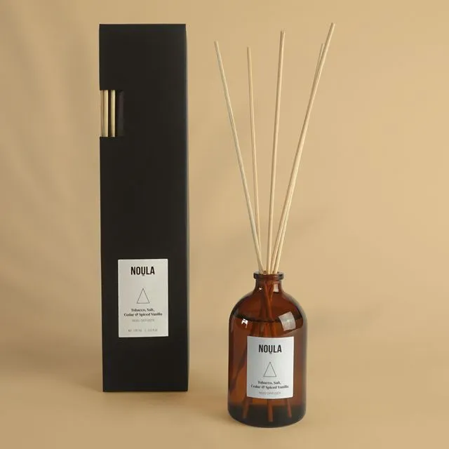 'Fire' Reed Diffuser | Tobacco, Salt, Cedar &amp; Spiced Vanillla