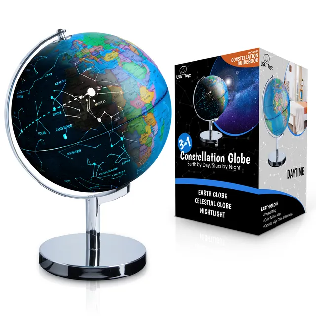 3 in 1 Constellation and Geography Learning Globe - 9" Diameter