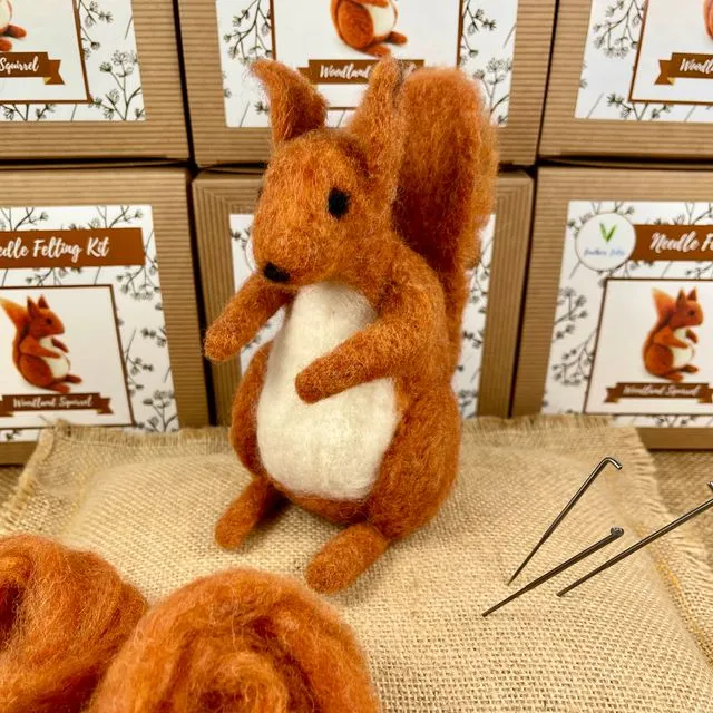 Woodland Squirrel - Needle Felting Kit