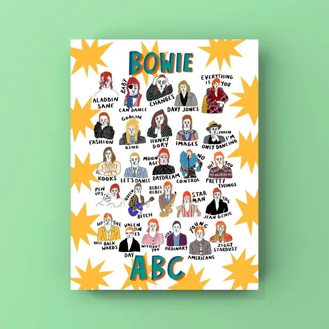 Bowie ABC Print (A4)