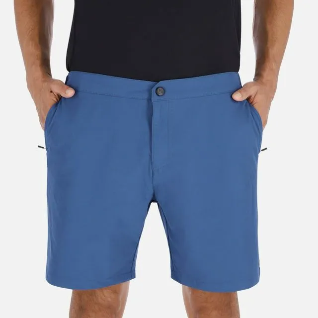 Men's Water Reistent Multi Pockets Trail Shorts - Blue
