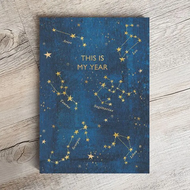 Undated Diary Planner "This is my Year" | Week to View | Zodiac