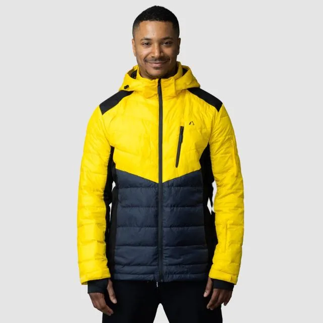 Men's Water Resistant EcoDown Jacket -Combo Yellow