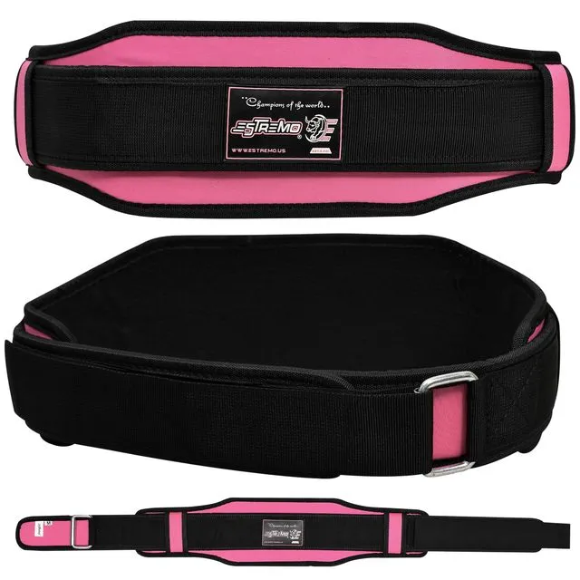 WEIGHTLIFTING DOUBLE BELT - PINK