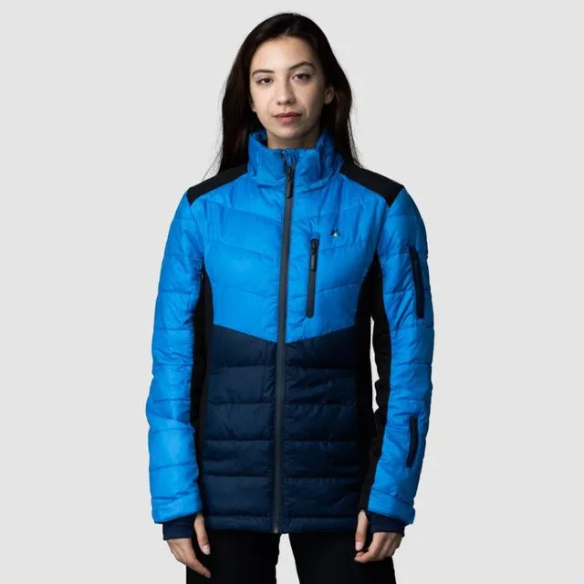 Women's Water Resistant EcoDown Jacket - Blue