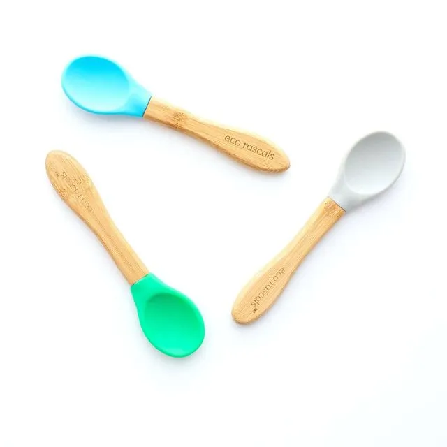 3 X Spoons in multiple colour ways - Grey Blue Green