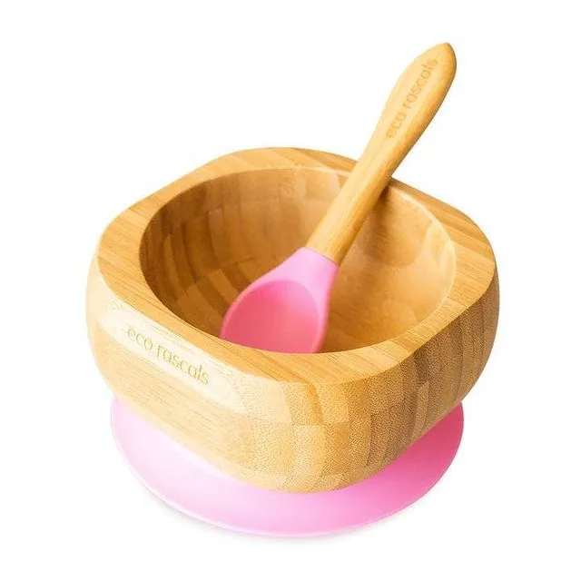 Bowl & Spoon - Pink
