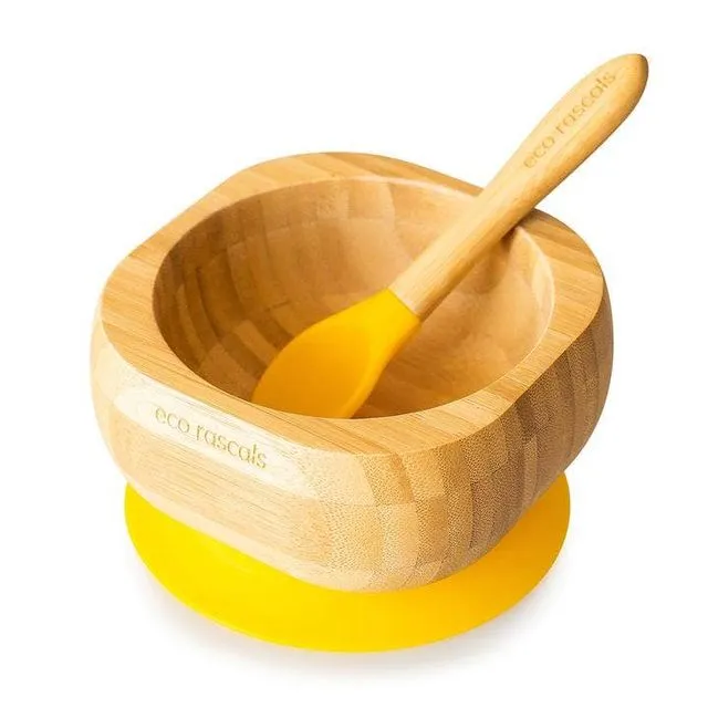 Bowl & Spoon - Yellow