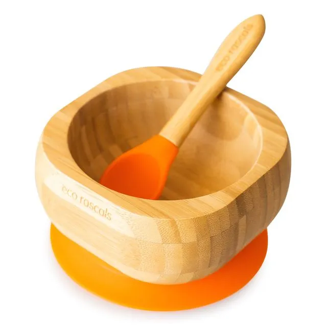 Bowl & Spoon - Orange