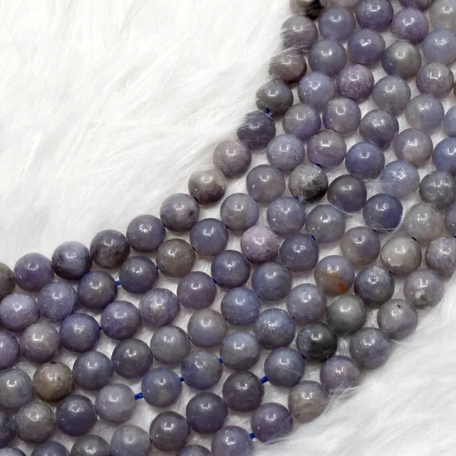Blue Lepidolite A Grade 6mm, 8mm, 10mm Round Beads