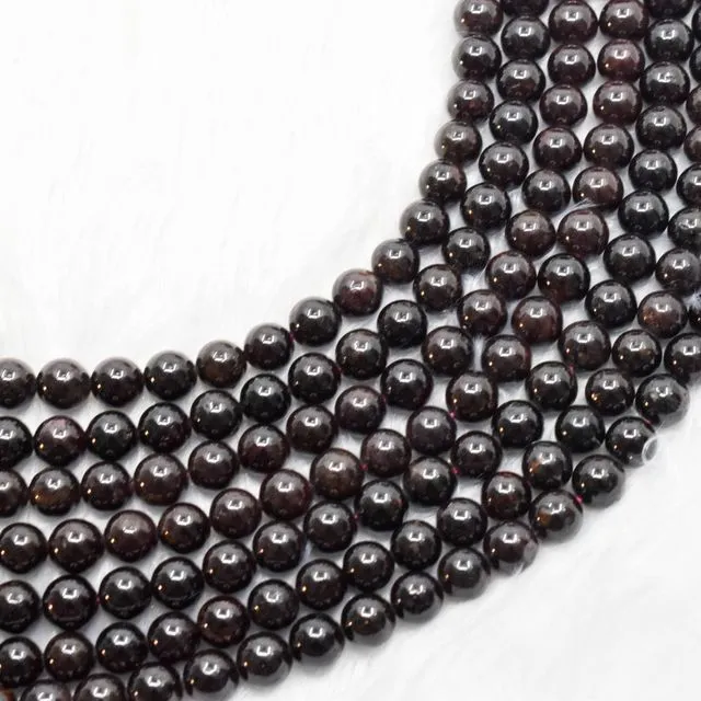 Garnet Round Beads ,A Grade 2-3mm, 4-5mm, 5mm, 6mm, 8mm, 10mm, 12mm,14mm
