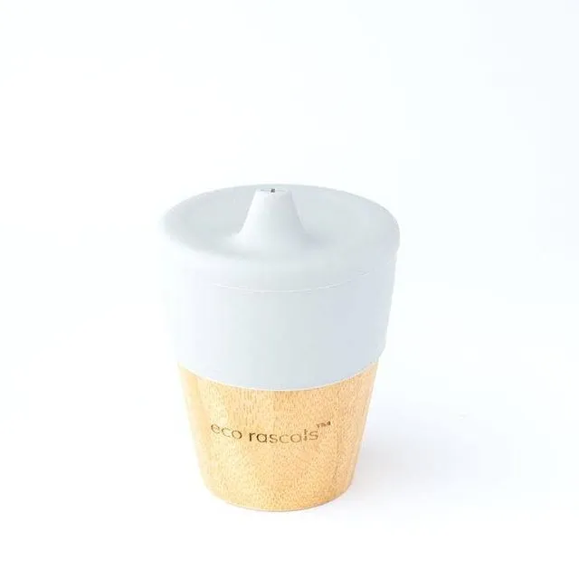 Small Cup with Sippy Feeder - Grey