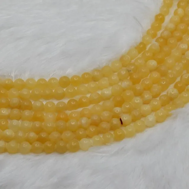 Honey Calcite A Grade 4mm, 6mm, 8mm, 10mm, 12mm Round Beads