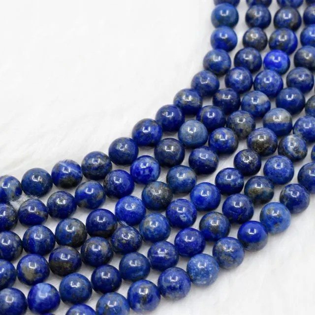 Lapis Lazuli A Grade 6mm, 8mm, 10mm, 12mm, 14mm, 16mm  Round Beads