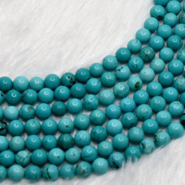 Turquoise AAA Grade 4mm, 6mm, 8mm, 10mm, 12mm Round Beads